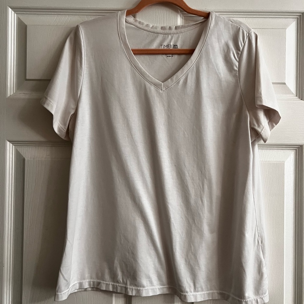 White V-Neck T-Shirt